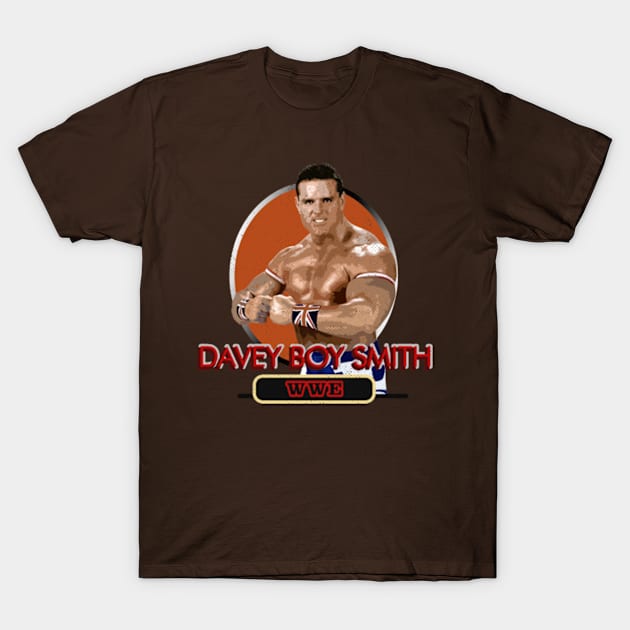 Davey Boy Smith 18 T-Shirt by Rohimydesignsoncolor